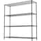 Factory 2U Wire Shelving Unit, 18inD x 41inW x 72inH, 4 Shelves, Commercial Duty, 800 lbs Per Shelf, Black 803977 - alternate 6