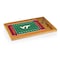 Picnic Time Family Of Brands NCAA Virginia Tech Hokies Football Field Icon Glass Top Cutting Board & Knife Set 910-00-505-604-0 - alternate 2