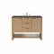 James Martin Vanities Solene 48 in. Single Vanity, Seaside Oak, w/ 3 CM Parisien Bleu Quartz Top D225-V48-SSO-3PBL - alternate 1