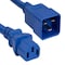 Sanoxy 6ft 14 AWG 15A 250V Power Cord IEC320 C20 to IEC320 C13, Blue SNX-CBL-LDR-PW136-2206 - alternate 1