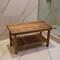 Homeroots 18" X 30" Brown Teak Rectangular Shower Bench With Shelf 549382 - alternate 3
