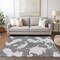 Homeroots 5' X 8' Gray And Ivory Abstract Washable Indoor Outdoor Area Rug 614540 - alternate 9