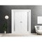 Sartodoors Slab Barn Door Panel 36 x 96in, Planum 0660 Painted White W/ Frosted Glass, Pocket Closet Sliding PLANUM0660S-BEM-3696 - alternate 7