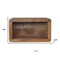 Homeroots 18" Brown Solid Wood Carved Geometric Floating Nightstand 653833 - alternate 16