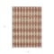 Homeroots 5' X 8' Orange And Copper Geometric Washable Indoor Outdoor Area Rug 577080 - alternate 9