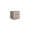 Homeroots 20" Beige Wood Two Drawer Nightstand 719563 - alternate 6