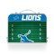 Picnic Time Family Of Brands Detroit Lions - Concert Table Mini Portable Table, (Charcoal Wood Grain) 843-00-141-114-2 - alternate 2
