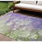 Homeroots 9' X 12' Purple Lilac And Artichoke Green Abstract Washable Indoor Outdoor Area Rug 582180 - alternate 1