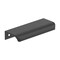 Amerock Streamline Tab 4 inch (102mm) Length Matte Black Cabinet Edge Pull, 25PK 25VMP37202MB - alternate 1