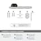 Amerock St. Vincent Brushed Nickel Contemporary Single Post Toilet Paper Holder BH36041G10 - alternate 5
