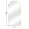 Homeroots 71" Gold Arch Aluminum Framed Standing Mirror 565019 - alternate 3