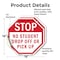 Signmission Stop No Student Drop Off or Pick Up, 18 inch X 18 inch, Vinyl Decal, 2PK OC-D-2PACK-18-109 - alternate 4