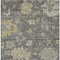 Homeroots 9' X 12' Gray And Charcoal Floral Washable Indoor Outdoor Area Rug 604130 - alternate 8