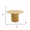 Homeroots 52" Brown Solid Wood Pedestal Base Round Top Dining Table 720975 - alternate 6