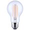Satco 8 Watt LED A19 Straight Filament Pink Light Glass 120 Volt S14390 - alternate 1