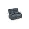 Homeroots 47in Slate Blue Chenille Manual Reclining Loveseat With Storage and Toss Pillows 721196 - alternate 6