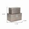 Homeroots Set of Two Gray Wood And Shagreen Box With Lid, 2PK 489357 - alternate 9