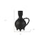 Homeroots 7" Black Ceramic Round Jug Vase 392538 - alternate 10