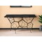 Homeroots 51" Black Stone Abstract Console Table 488856 - alternate 7