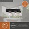 Vaxcel Lowell 3-Light Vanity Light, Matte Black, Clear Glass, 24-In. Wide W0589 - alternate 9