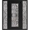 Vdomdoors Aluminum Door Iron 1633 Black Entry Steel Metal Classic Painted 62 x 80 (14+36+14 x 80)-Left Inswin IRON1633EXD-BLK-W14+36+14xH80-LH-I - alternate 5