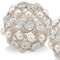 Homeroots Set of Two Silver and Clear Faux Crystal and Pearl Decorative Orbs, 2PK 480013 - alternate 5