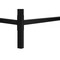 Homeroots 47" Black Wood and Metal H-Shape Computer Desk With Two Drawers 489874 - alternate 10
