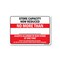Signmission Public Safety, 18" Height, Aluminum, 24" x 18", Store Capacity Now Reduced No More Than OS-NS-A-1824-25436 - alternate 1