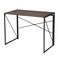 Homeroots 39" Brown and Black Wood and Metal H-Shape Computer Desk 568043 - alternate 9