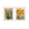 Homeroots Set Of Two Country Sunflowers and Chives 1 White Framed Print Wall Art, 2PK 407903 - alternate 1