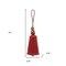 Homeroots Set of Four Red And Natural Holiday Bell Shaped Ornaments, 4PK 633354 - alternate 7