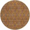 Homeroots 8' Copper Beige And Taupe Round Floral Washable Indoor Outdoor Area Rug 582268 - alternate 8