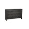 Homeroots 57" Black Solid Wood Six Drawer Dresser 569589 - alternate 16