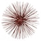 Homeroots 10" Red Iron Decorative Spiky Sphere Tabletop Sculpture 354770 - alternate 1