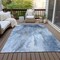Homeroots 5' X 8' Navy and Gray Abstract Washable Non Skid Indoor Outdoor Area Rug 559590 - alternate 8