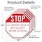 Signmission Stop All Drivers Check in With Secu, 10 inch X 10 inch, Aluminum Metal Signs, 5PK OC-A-5Pack-10-216 - alternate 6
