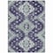 Homeroots 9' X 12' Purple Eggplant And Sage Medallion Washable Indoor Outdoor Area Rug 589018 - alternate 9