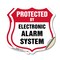 Signmission Security Alarm Shield Sign Protected By, 18 inch X 18 inch, Vinyl Decal, 2PK SHI-D-2PACK-18-460 - alternate 1