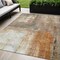 Homeroots 5' X 8' Copper Ivory And Brown Abstract Washable Indoor Outdoor Area Rug 603618 - alternate 1