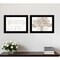 Homeroots Set Of Two Love or In the Moment 1 Black Framed Print Wall Art, 2PK 407929 - alternate 4