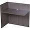 Boss Reception Desk Reception Return Shell, Driftwood, 42"Wx24, 42" W X Driftwood N180-DW - alternate 1