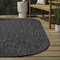 Jonathan Y Miles Modern Minimalist Radius Corner Solid Dark Gray 4 ft. x 6 ft. Indoor/Outdoor Shaped Area Rug SHP100A-4 - alternate 8