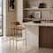 Manhattan Comfort Serene Metal Upholstered Barstool in Turmeric BS1881-TU - alternate 8