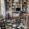 World Rug Gallery Garden Floral Area Rug 5 ft x 7 ft Black WR147BLACK5X7 - alternate 6