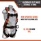 Malta Dynamics Razorback Elite Maxx Full Body Harness, 2XL, 130-310 lb, Quick Connect Chest/ B4202 - alternate 7