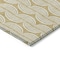 Homeroots 8' Gold And Beige Round Ogee Washable Indoor Outdoor Area Rug 601568 - alternate 8