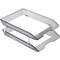 Acrimet Facility 2 Tier Letter Tray Front Load Letter Size Desktop File Organizer Plastic Smoke 263.1 - alternate 6