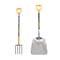 True Temper 4-Tine Spading Fork and Aluminum Scoop, Mulching Set, Fiberglass Handle 10000-07597 - alternate 1