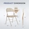 Simple Deluxe YSSOA Folding Chairs w/ Padded Vinyl Cushion Seats and Durable Metal Frame for Indoor Outdoor, 4PK 3A88FNCHARFOLDTANX4 - alternate 7