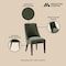Manhattan Comfort Beever Chenille Wood Dining Chair in Forest Green - Set of 2 DC103-GR - alternate 7